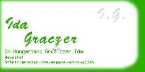 ida graczer business card